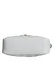 Versace White Quilted Nappa Leather Crossbody Shoulder Bag
