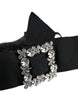 Dolce & Gabbana Black Hair Parrucchiera Crystal Headband Diadem