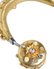 Dolce & Gabbana Gold Leather Floral Crystal Angel Headset Headphones