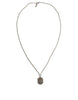 Dolce & Gabbana Sterling Silver 925 Chain Bar Gem Pendant Logo Necklace