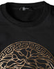 Versace Black Medusa Fleece Cotton Crew Neck Sweatshirt Sweater
