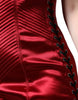 Dolce & Gabbana Red Bustier Corset Lace Bodycon Midi Dress