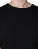 Dolce & Gabbana Black Cotton Sheath Knee Length Dress