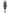 Dolce & Gabbana Blue Mesh Trim Ruched Tulle Sheath Dress