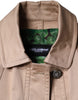 Dolce & Gabbana Beige Cotton Long Sleeve Collared Coat Jacket
