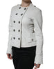 Dolce & Gabbana White Double Breasted Blazer Coat Jacket