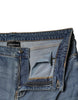 Emporio Armani Blue Washed High Waisted Skinny Women Denim Jeans