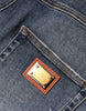 Dolce & Gabbana Dark Blue Cotton Tattered Skinny Denim Jeans