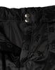 Dolce & Gabbana Black Quilted High Waist Women Wide Leg Pants