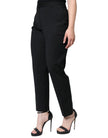 Dolce & Gabbana Black High Waist Tapered Pants