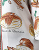 Dolce & Gabbana Multicolor Bread Print Collared Blouse Top