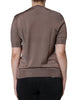 Dolce & Gabbana Brown Floral Applique Viscose Short Sleeve Top