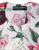 Dolce & Gabbana White Floral Lace Silk Sleeveless Tank Top