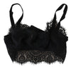 Dolce & Gabbana Black Floral Lace Stretch Bralette Underwear