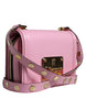 Dolce & Gabbana Baby Pink LOLA Leather Studded Crossbody Strap Bag