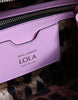 Dolce & Gabbana Baby Pink LOLA Leather Studded Crossbody Strap Bag