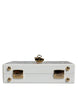 Dolce & Gabbana White Graffiti Print Clutch Crossbody Bag