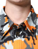 Dolce & Gabbana Multicolor Camouflage Cotton Denim Collared Jacket