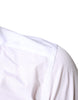 Dolce & Gabbana White Bib Cotton Poplin Formal Dress Shirt