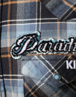 Dolce & Gabbana Multicolor Checkered Paradiso Patch Slim Fit Shirt