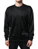 Dolce & Gabbana Black Polyester Pullover Sweatshirt Sweater