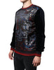 Dolce & Gabbana Multicolor Jacquard Crew Neck Sweatshirt Sweater