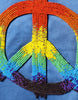 Dolce & Gabbana Blue Tie-Dye Peace Sign Cotton T-shirt