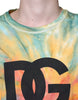 Dolce & Gabbana Multicolor Tie-Dye Logo Cotton T-shirt