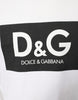 Dolce & Gabbana White Cotton DG Logo Print Casual T-shirt