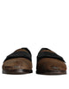 Dolce & Gabbana Brown Calf Hair Leather Loafers Formal Dress Shoes