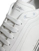 Dolce & Gabbana White Silver Daymaster Low Top Sneakers Shoes