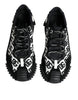 Dolce & Gabbana Black Logo Lace Up Low Top NS1 Sneakers Shoes