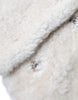 Burberry White WARRENFORD Shearling Leather Vest Coat Jacket