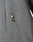 Dolce & Gabbana Gray Cotton Blend Embellished Tee T-shirt
