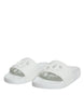 Dolce & Gabbana White Rubber Slides Sandals Beachwear Shoes