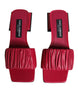Dolce & Gabbana Fuchsia Leather Slides Flats Sandals Shoes