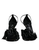 Dolce & Gabbana Black Leather Ankle Strap Heel Sandals Shoes