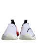 Dolce & Gabbana White Red Low Top Sorrento Men Sneakers Shoes