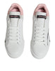 Dolce & Gabbana White Pink Portofino Low Top Sneakers Shoes
