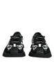 Dolce & Gabbana Black Logo Lace Up Low Top NS1 Sneakers Shoes