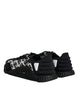 Dolce & Gabbana Black Logo Lace Up Low Top NS1 Sneakers Shoes