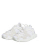 Dolce & Gabbana White Mesh Sorrento Trekking Sneakers Shoes