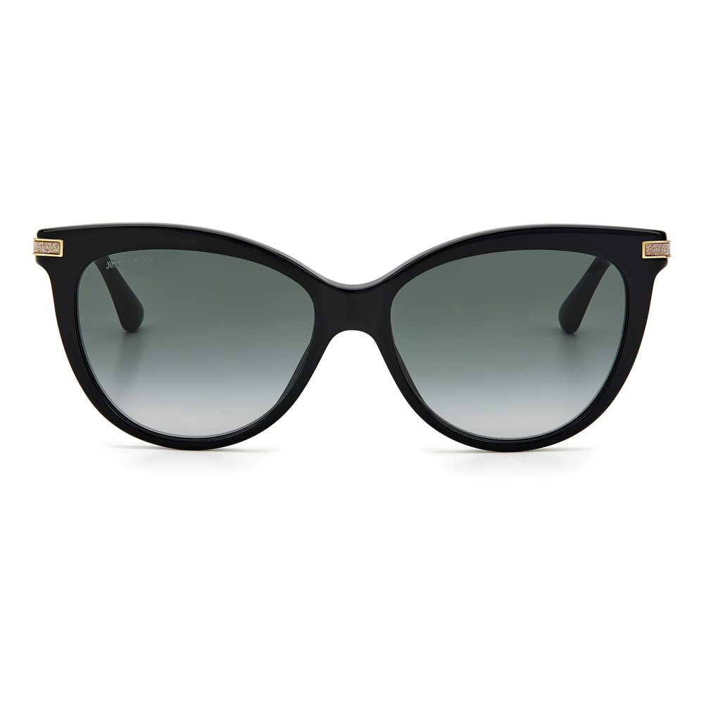Jimmy Choo Black Haircalf Sunglasses