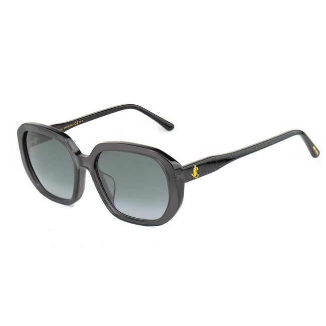 Jimmy Choo Black Haircalf Sunglasses