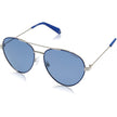 Polaroid Blue Metal Sunglasses