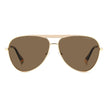 Polaroid Gold Stainless Steel Stainless Steel Sunglasses