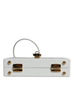 Dolce & Gabbana White Graffiti Print Clutch Crossbody Bag