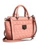 Michael Kors Peach Quilted Leather Logo Crossbody VIVIANNE Messenger Bag