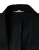 Dolce & Gabbana Black Linen Double Breasted Dress Blazer