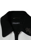 Dolce & Gabbana Black White DG Crown Full Zip Blouson Jacket